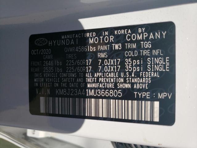 2021 HYUNDAI TUCSON SE - KM8J23A41MU366805