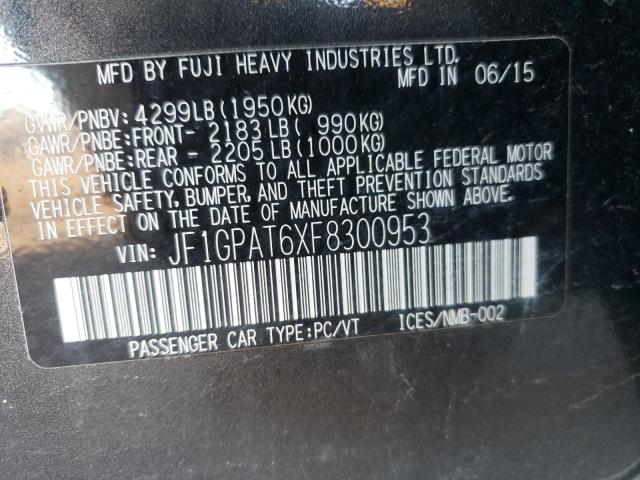 JF1GPAT6XF8300953 Subaru Impreza Sp 2015. Фото: 9