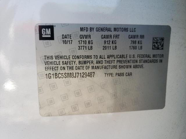 2018 CHEVROLET CRUZE LS 1G1BC5SM8J7129487
