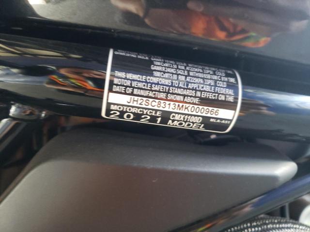 2021 HONDA CMX1100 D JH2SC8313MK000966