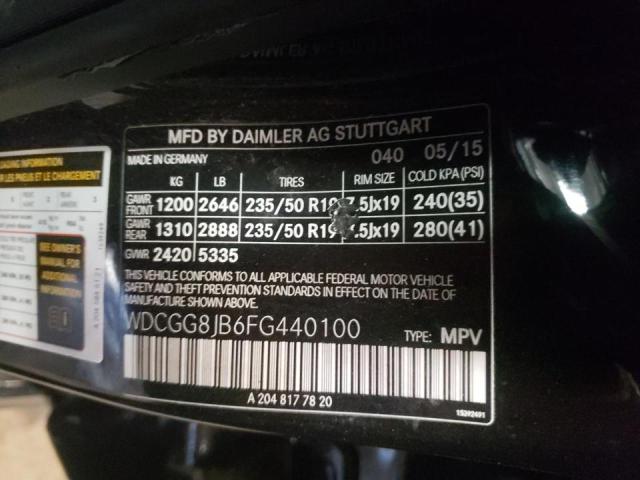 WDCGG8JB6FG440100 Mercedes-Benz Glk 350 4matic