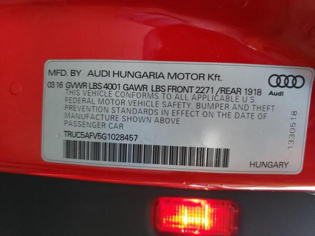 2016 AUDI TT TRUC5AFV5G1028457