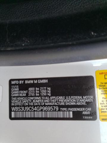2016 BMW M4 WBS3U9C54GP969579