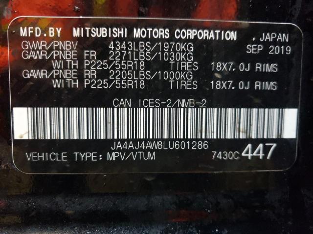 2020 MITSUBISHI RVR SE JA4AJ4AW8LU601286