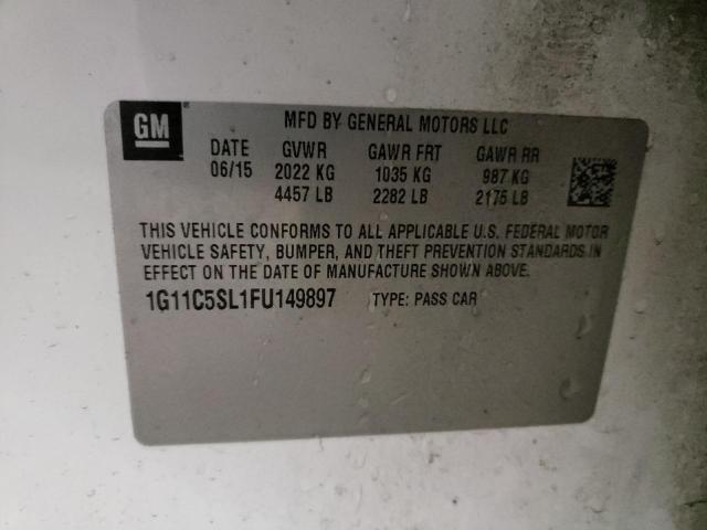 2015 CHEVROLET MALIBU 1LT 1G11C5SL1FU149897