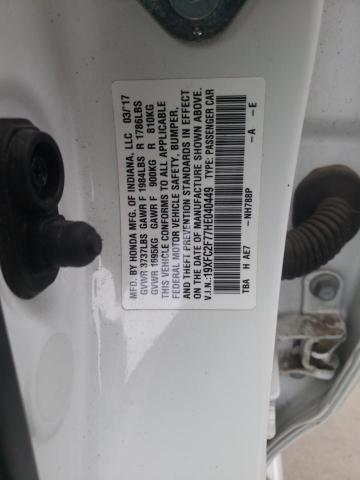 2017 HONDA CIVIC EX - 19XFC2F77HE040449
