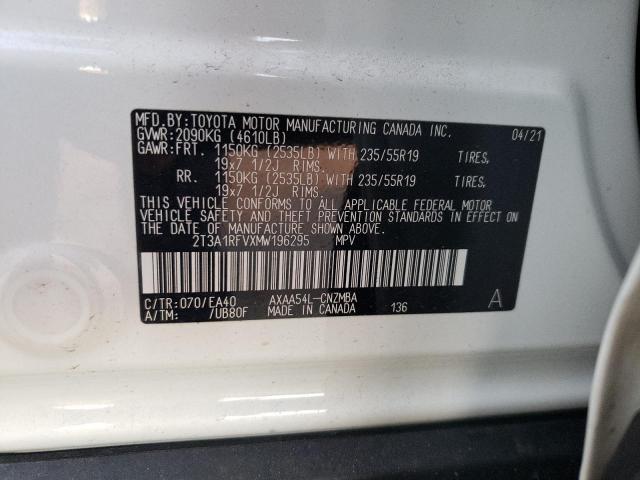 2021 TOYOTA RAV4 XLE P 2T3A1RFVXMW196295