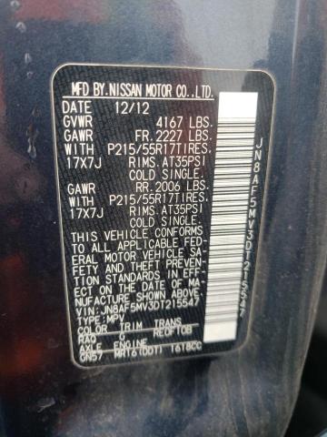 2013 NISSAN JUKE S - JN8AF5MV3DT215547