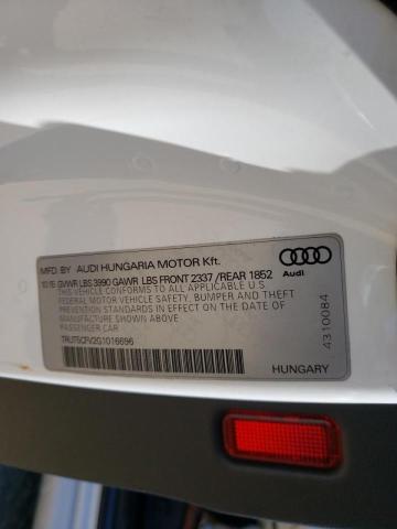 2016 AUDI TT TRUT5CFV2G1016696