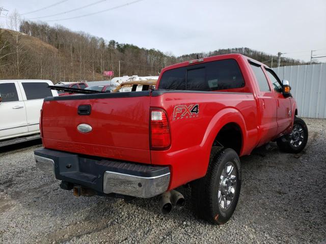 VIN: 1FT8W3BT7CEC38011 Auction: COPART Lot: 35981132 Location: WV - CHARLESTON 1FT8W3BT7CEC38011 FORD F350 2012 RED Photo 4