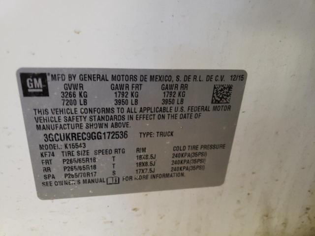 2016 CHEVROLET SILVRDO LT 3GCUKREC9GG172536
