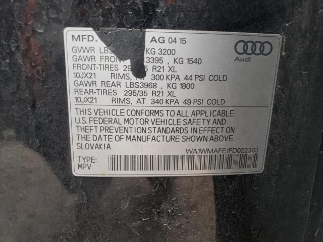 2015 AUDI Q7 TDI PRE WA1WMAFE1FD022303
