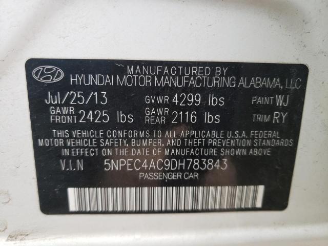 2013 HYUNDAI SONATA SE - 5NPEC4AC9DH783843