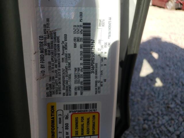 2014 FORD FUSION SE - 3FA6P0HD5ER126767
