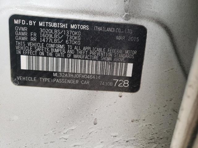 2015 MITSUBISHI MIRAGE DE ML32A3HJ0FH046414