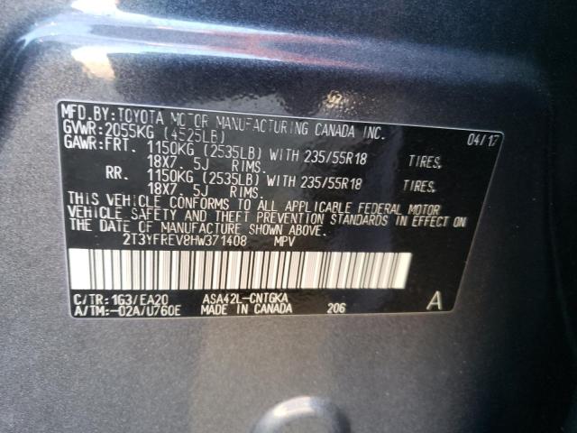 2017 TOYOTA RAV4 LIMIT 2T3YFREV8HW371408