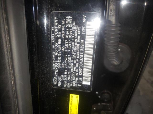 2021 HYUNDAI KONA LIMIT KM8K33AG7MU133989