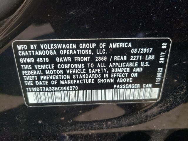 1VWDT7A33HC066270 Volkswagen Passat R-L 2017. Фото: 9