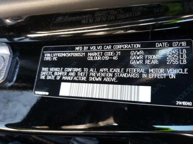 2019 VOLVO S90 T5 MOM LVY102MK5KP090521