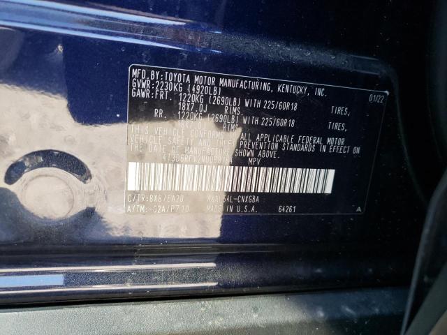 2022 TOYOTA RAV4 HYBRI 4T3D6RFV2NU068164