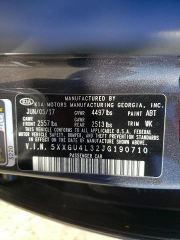 5XXGU4L32JG190710 Kia Optima Ex 2018. Фото: 9