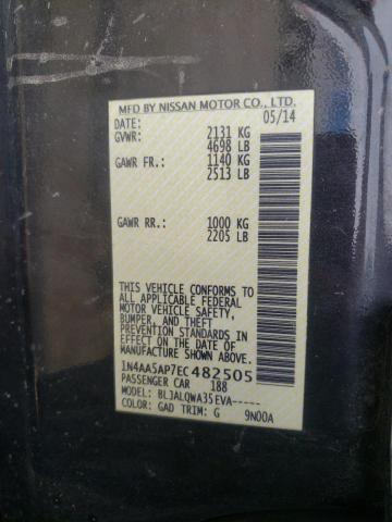 2014 NISSAN MAXIMA S - 1N4AA5AP7EC482505