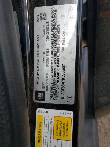 2019 CHEVROLET SPARK 2LT KL8CF6SA7KC702587