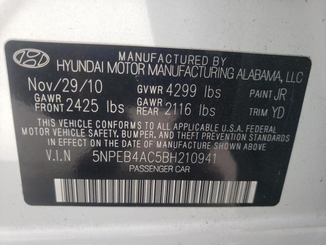 2011 HYUNDAI SONATA GLS - 5NPEB4AC5BH210941