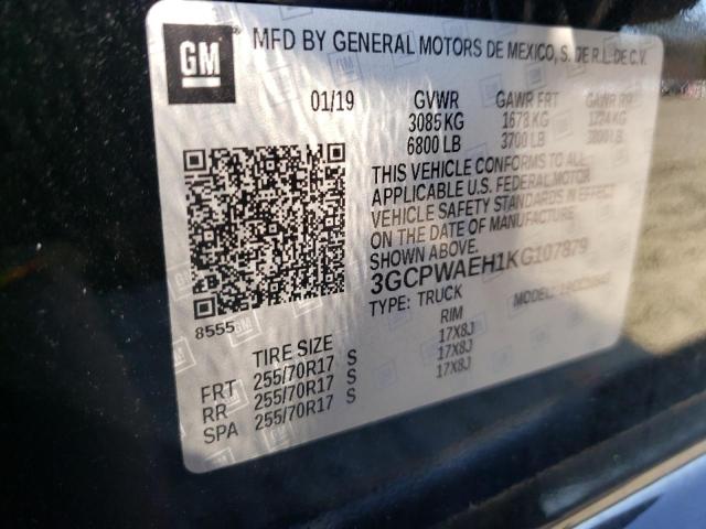 2019 CHEVROLET SILVERADO - 3GCPWAEH1KG107879