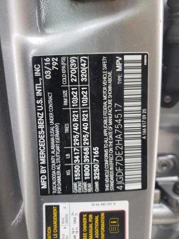 2017 MERCEDES-BENZ GLS 550 4M 4JGDF7DE2HA754517