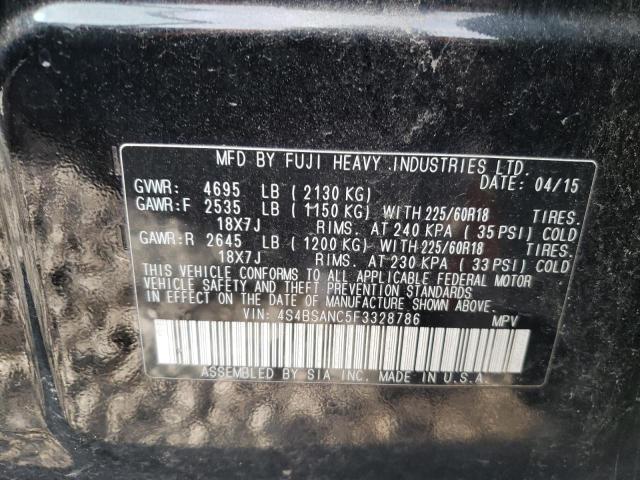 2015 SUBARU OUTBACK 2. 4S4BSANC5F3328786