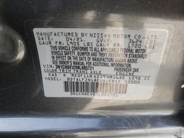 2021 NISSAN VERSA SV 3N1CN8EV2ML885721