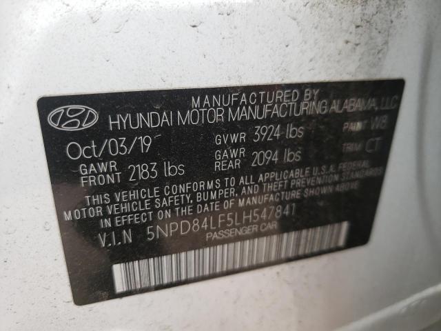 2020 HYUNDAI ELANTRA SE 5NPD84LF5LH547841
