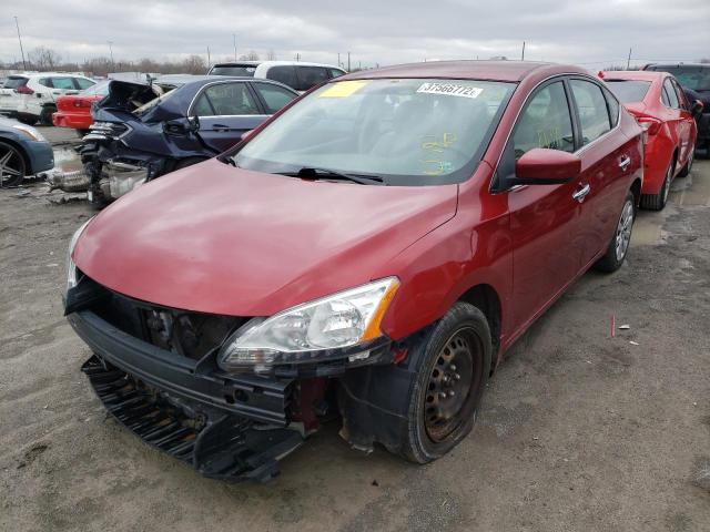 3N1AB7AP7EL611935 Nissan Sentra S 2014. Фото: 1