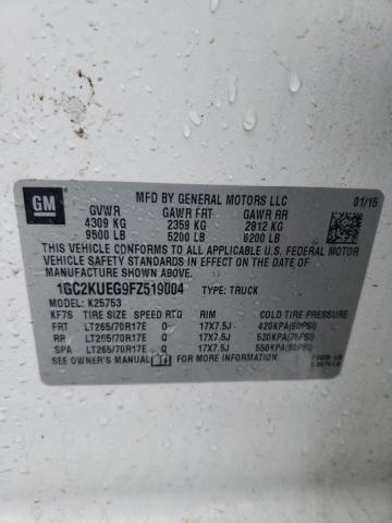 2015 CHEVROLET SILVRK1500, 1GC2KUEG9FZ519004 - 10