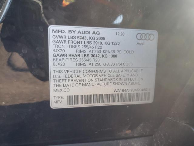 2021 AUDI SQ5 PREMIU WA1B4AFY8M2045014