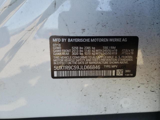 2018 BMW X3 XDRIVE3 5UXTR9C59JLD66846