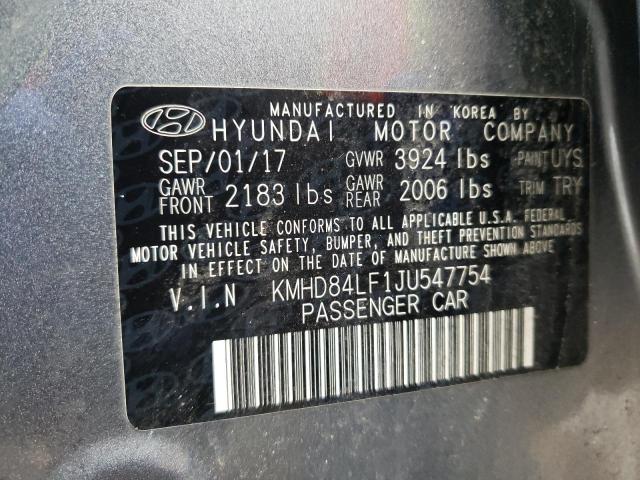 KMHD84LF1JU547754 Hyundai Elantra Se 2018. Фото: 9