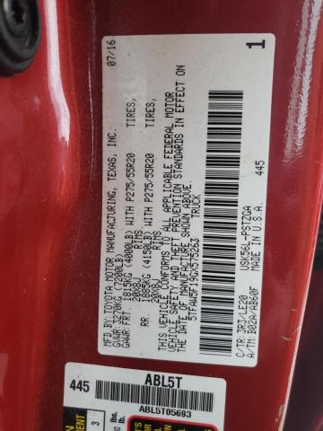 5TFAW5F19GX575263 Toyota Tundra Cre 2016. Фото: 9
