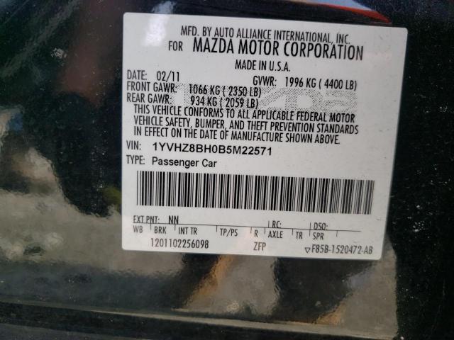 1YVHZ8BH0B5M22571 Mazda 6 I 2011. Фото: 9