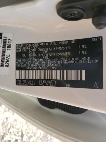 2014 TOYOTA SEQUOIA PL - 5TDDW5G14ES107780