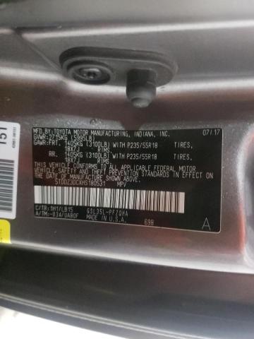 2017 TOYOTA SIENNA XLE 5TDDZ3DCXHS180531