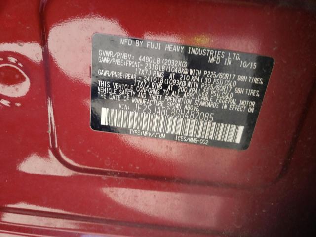 JF2SJABC8GH482085 Subaru Forester 2 2016. Фото: 9