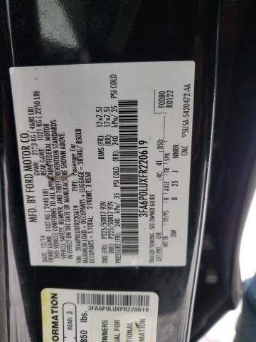 2015 FORD FUSION SE 3FA6P0LUXFR220619