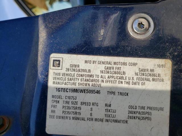 1GTEC19M6WE509546 GMC Sierra C1500