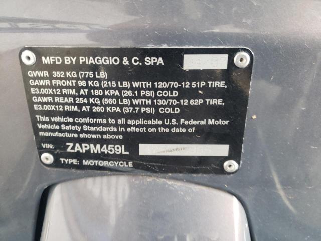 2007 VESPA GTS 250 ZAPM459L475500965