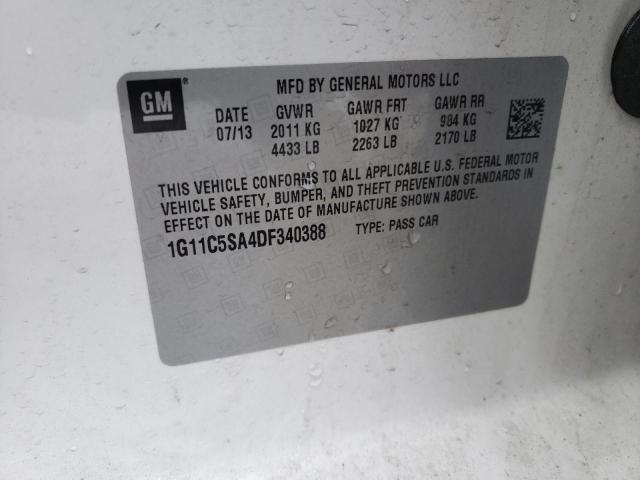 2013 CHEVROLET MALIBU 1LT - 1G11C5SA4DF340388