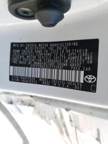 2020 TOYOTA COROLLA LE - 5YFEPRAE2LP133997