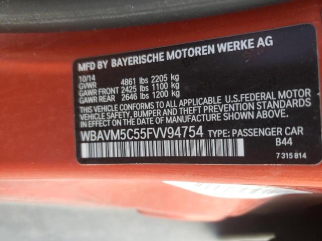 2015 BMW X1 XDRIVE3 WBAVM5C55FVV94754