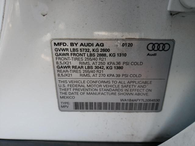 2020 AUDI SQ5 PREMIU WA1B4AFY7L2054530